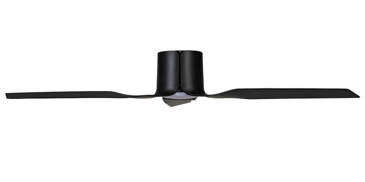 Fanco Flow 52" Low Profile DC Ceiling Fan with LED Light and Remote | Black