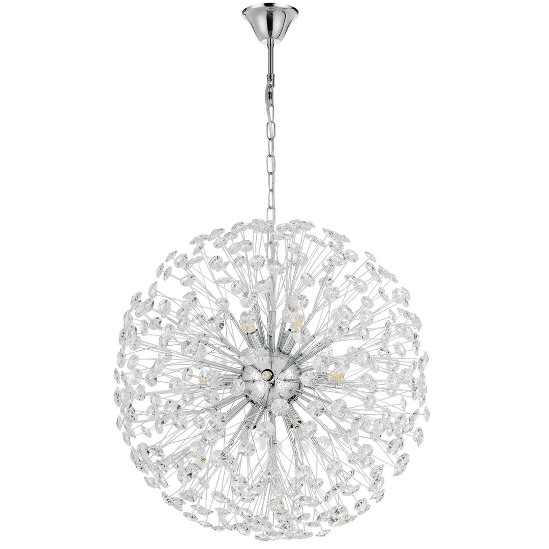Telbix Lerida 12 Light Pendant | Chrome