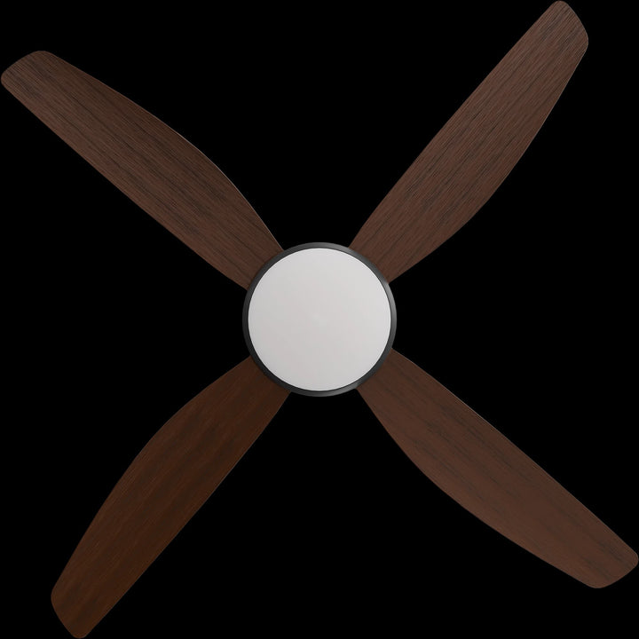 Calibo Vanga 52" DC Smart Ceiling Fan with LED Light and Remote Control | Black and Koa