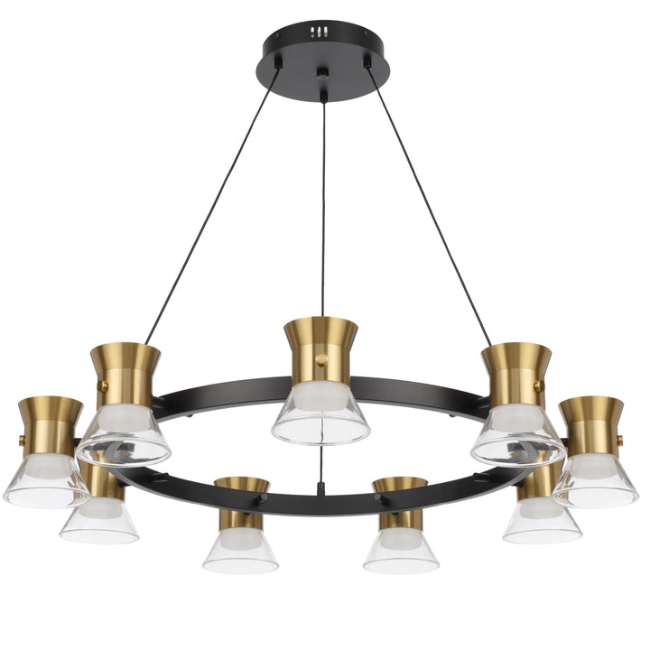Telbix Tipico 9 Light LED Pendant Light | Gold