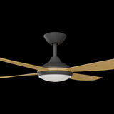 Calibo Vanga 56" DC Smart Ceiling Fan with LED Light and Remote Control | Black and Bamboo