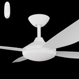 Calibo Vanga 52" DC Smart Ceiling Fan with LED Light and Remote Control | White