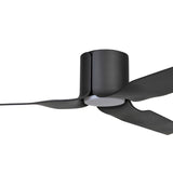 Fanco Flow 52" Low Profile DC Ceiling Fan with LED Light and Remote | Black