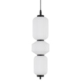Telbix Torso 3 Light LED Pendant | Black