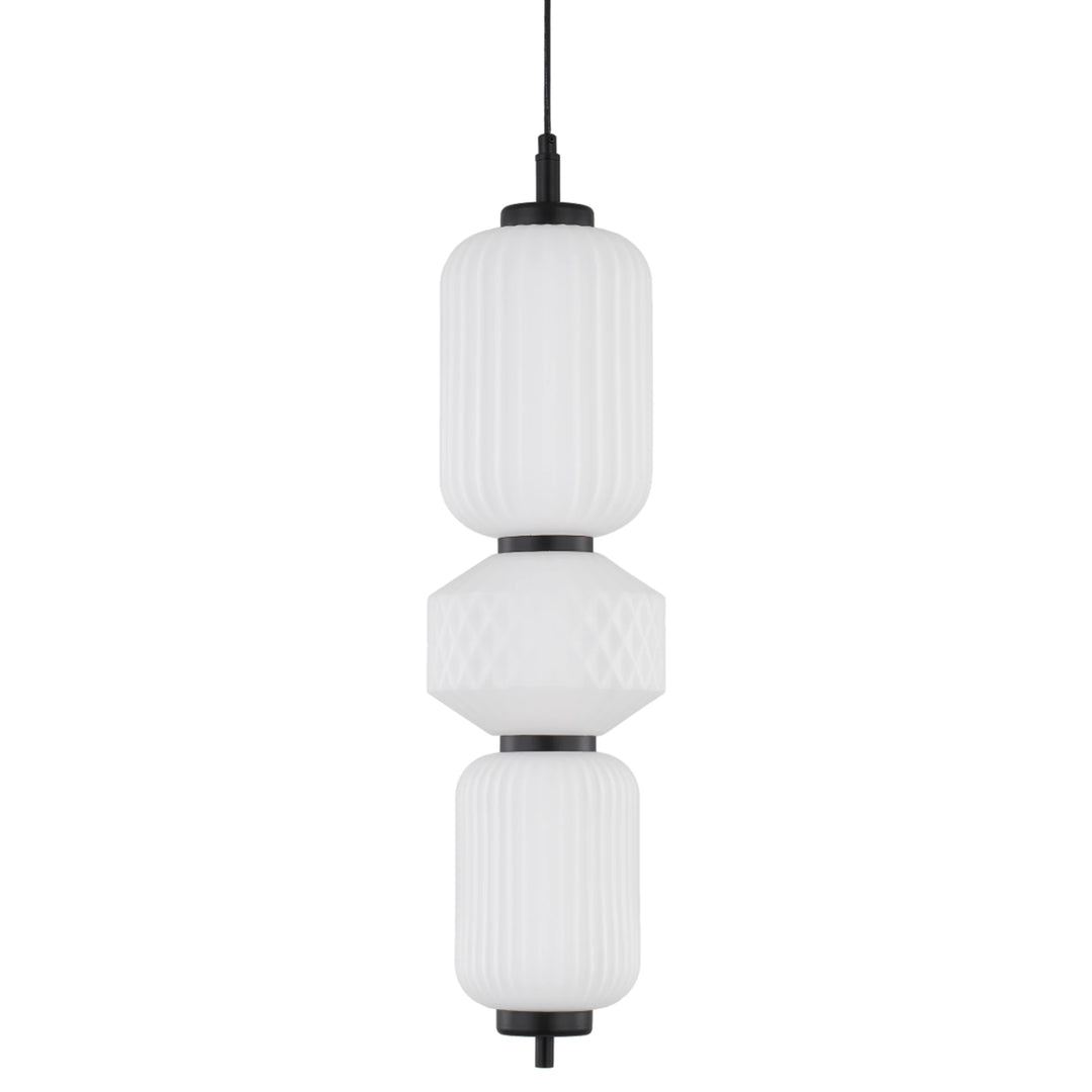 Telbix Torso 3 Light LED Pendant | Black