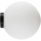 Calibo Crest Opal Glass 140mm Orb Wall Light | Black