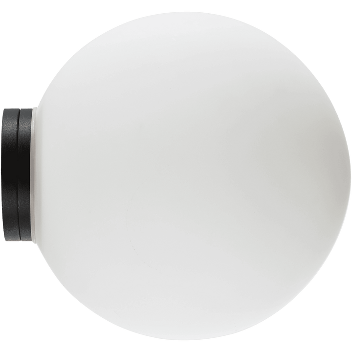 Calibo Crest Opal Glass 140mm Orb Wall Light | Black