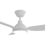 Calibo Sora 52" DC Ceiling Fan with LED Light, Wall Control and Remote | White