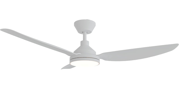 Calibo Sora 52" DC Ceiling Fan with LED Light, Wall Control and Remote | White