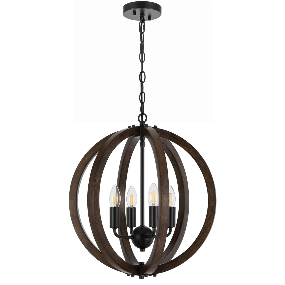 Telbix Black Vestal Pendant Light | 4 Light