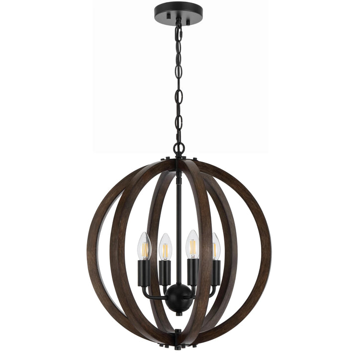 Telbix Black Vestal Pendant Light | 4 Light
