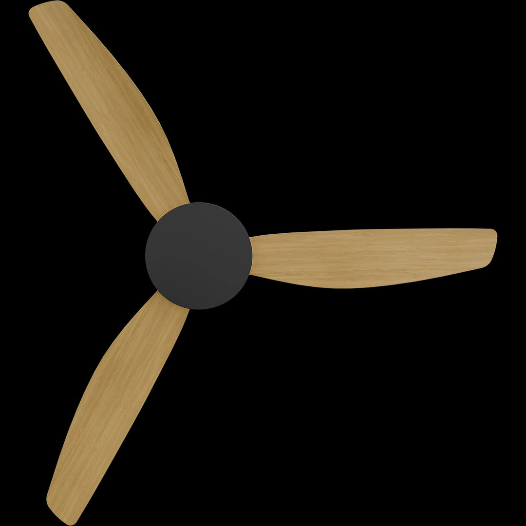 Calibo Condor 56" DC Smart Ceiling Fan with Remote Control | Black and Bamboo