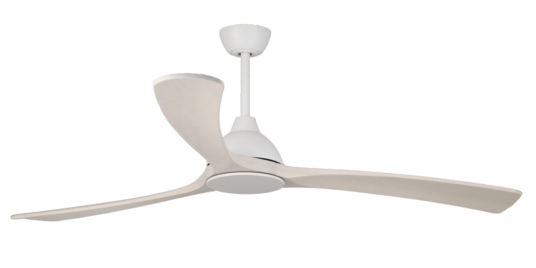 Fanco Sanctuary DC 70" Solid Timber Blade Indoor/Outdoor Ceiling Fan With Remote | White/Whitewash