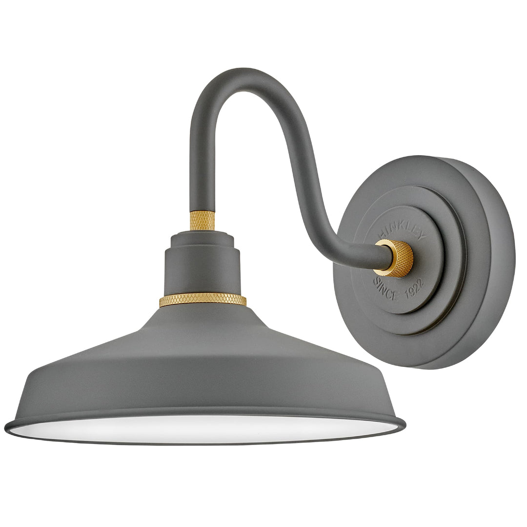 Hinkley Foundry Exterior Wall Light | Dark Matte Grey