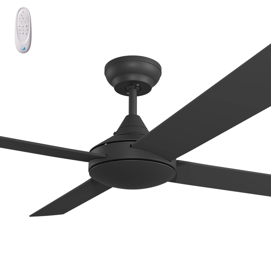 Calibo Kestrel 52" (1320mm) Indoor/Outdoor DC Ceiling Fan with Remote | Black