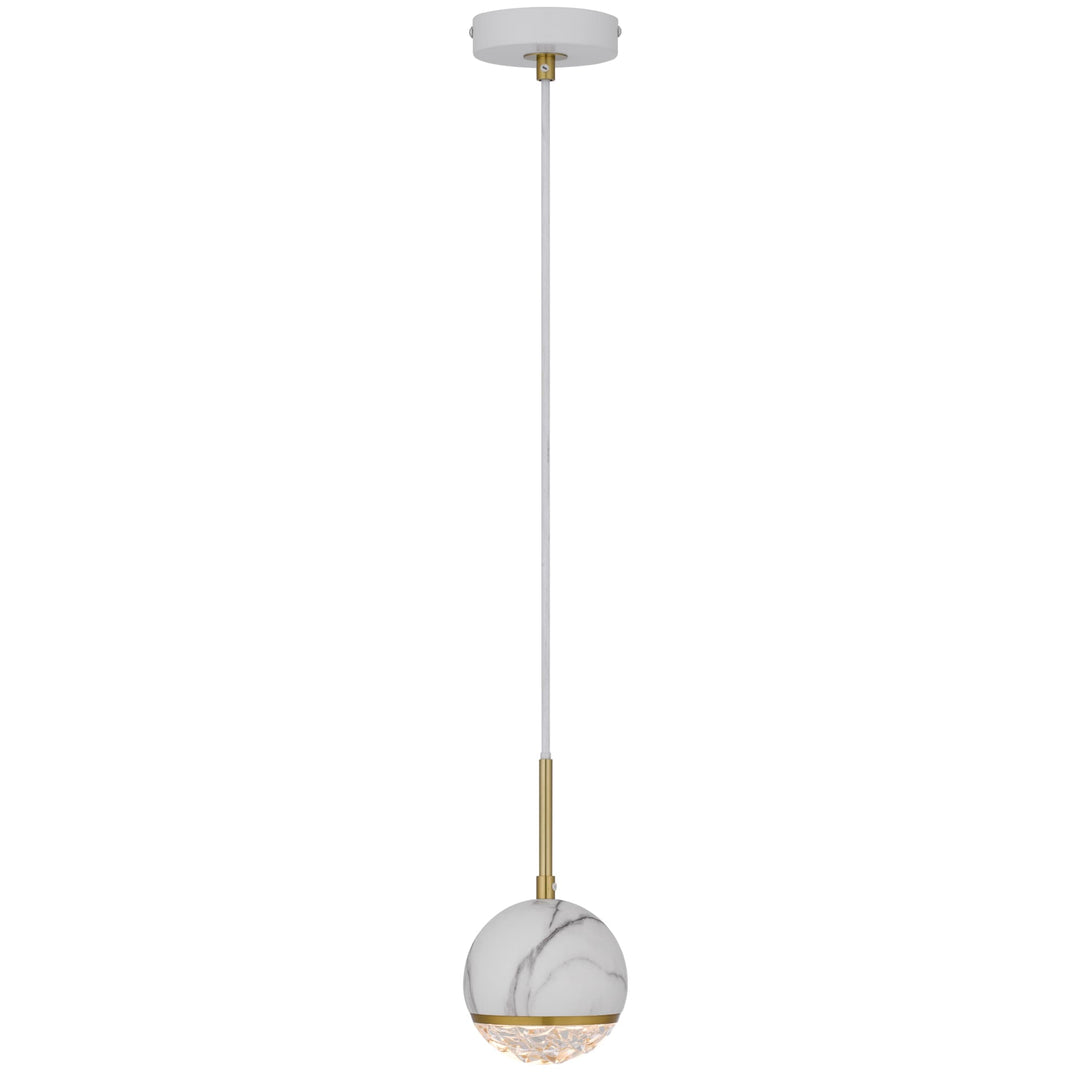Telbix Oneta 1 Light Pendant | White