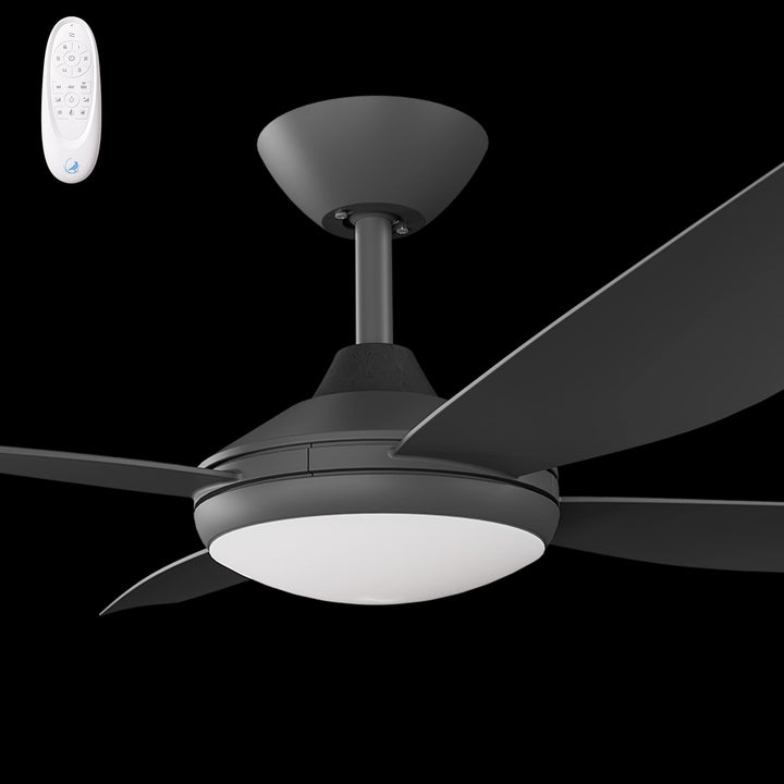 Calibo Vanga 48" DC Smart Ceiling Fan with LED Light and Remote Control | Black