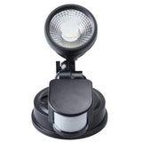 Telbix Illume Single Exterior Security Spotlight with Sensor | Black