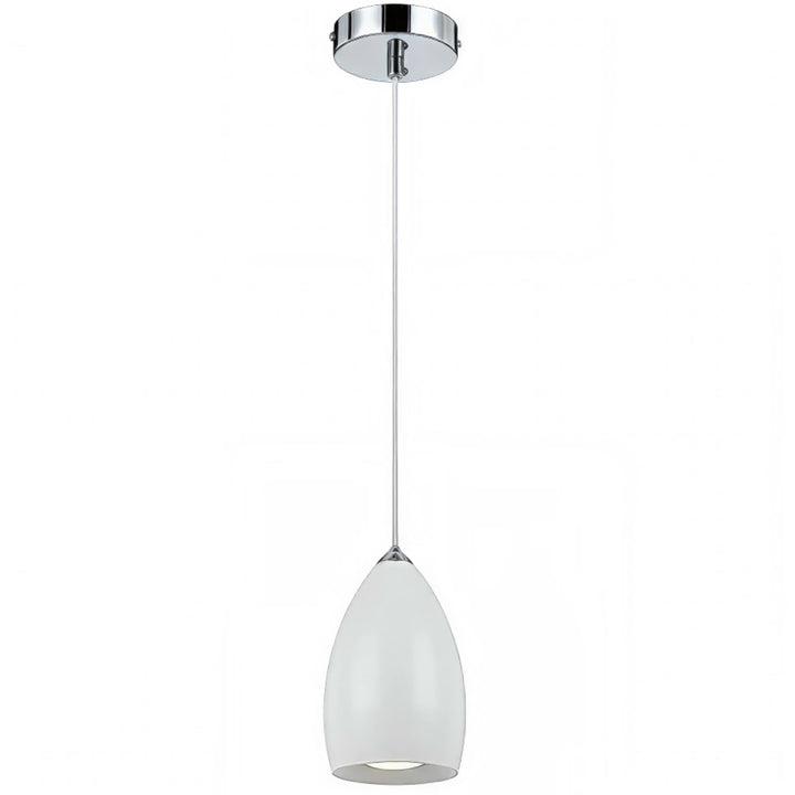 Telbix Tolosa 6W COB GU10 LED Metal Shade Pendant Light | White