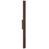 Telbix Ebiza Slimline Tricolour LED Exterior Wall Light | Rust