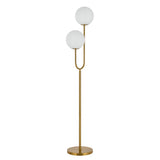 Telbix Eterna 2 Light Floor Lamp (E27) | Antique Gold