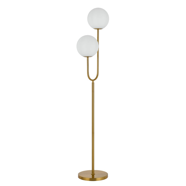 Telbix Eterna 2 Light Floor Lamp (E27) | Antique Gold