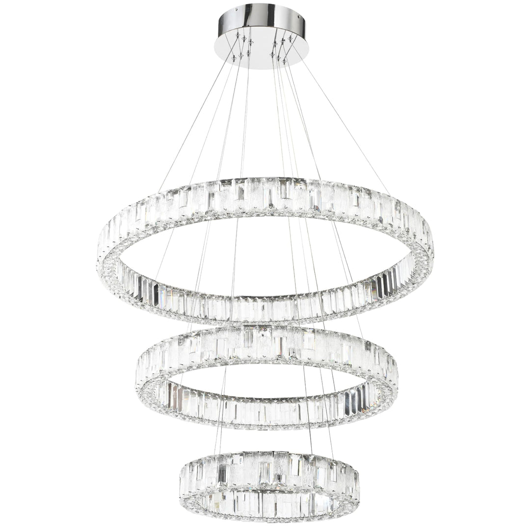 Telbix Rias 3 Tier Pendant Light | Chrome