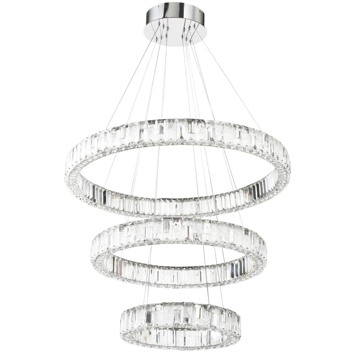 Telbix Rias 3 Tier Pendant Light | Chrome