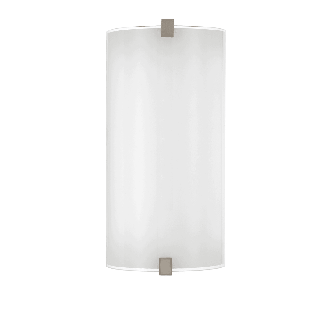 Telbix Arla LED CCT Wall Light | Frosted Glass and Nickel