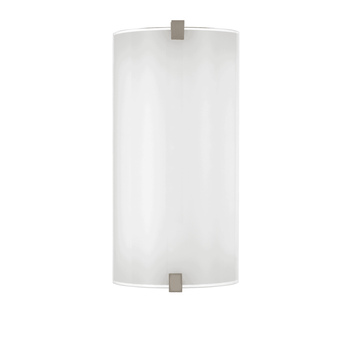 Telbix Arla LED CCT Wall Light | Frosted Glass and Nickel