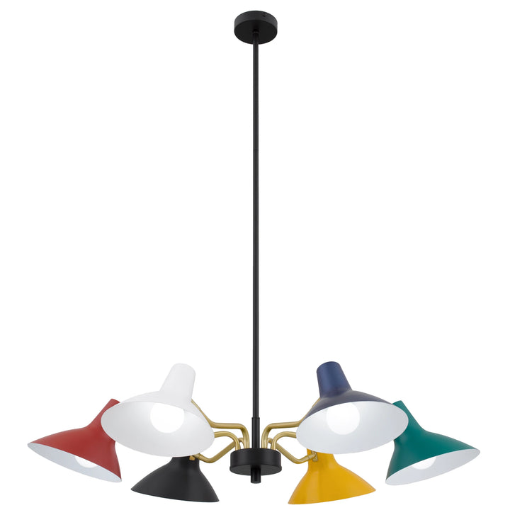 Telbix Farbon 6 Light Pendant Light | Multi Colour