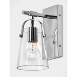 Hinkley Foster Modern Glass Wall Light (E27) | Chrome