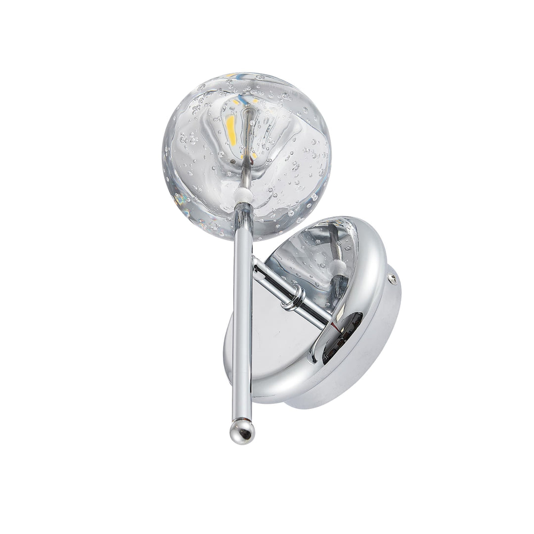 Telbix Segovia 1 Light LED Wall Light | Chrome