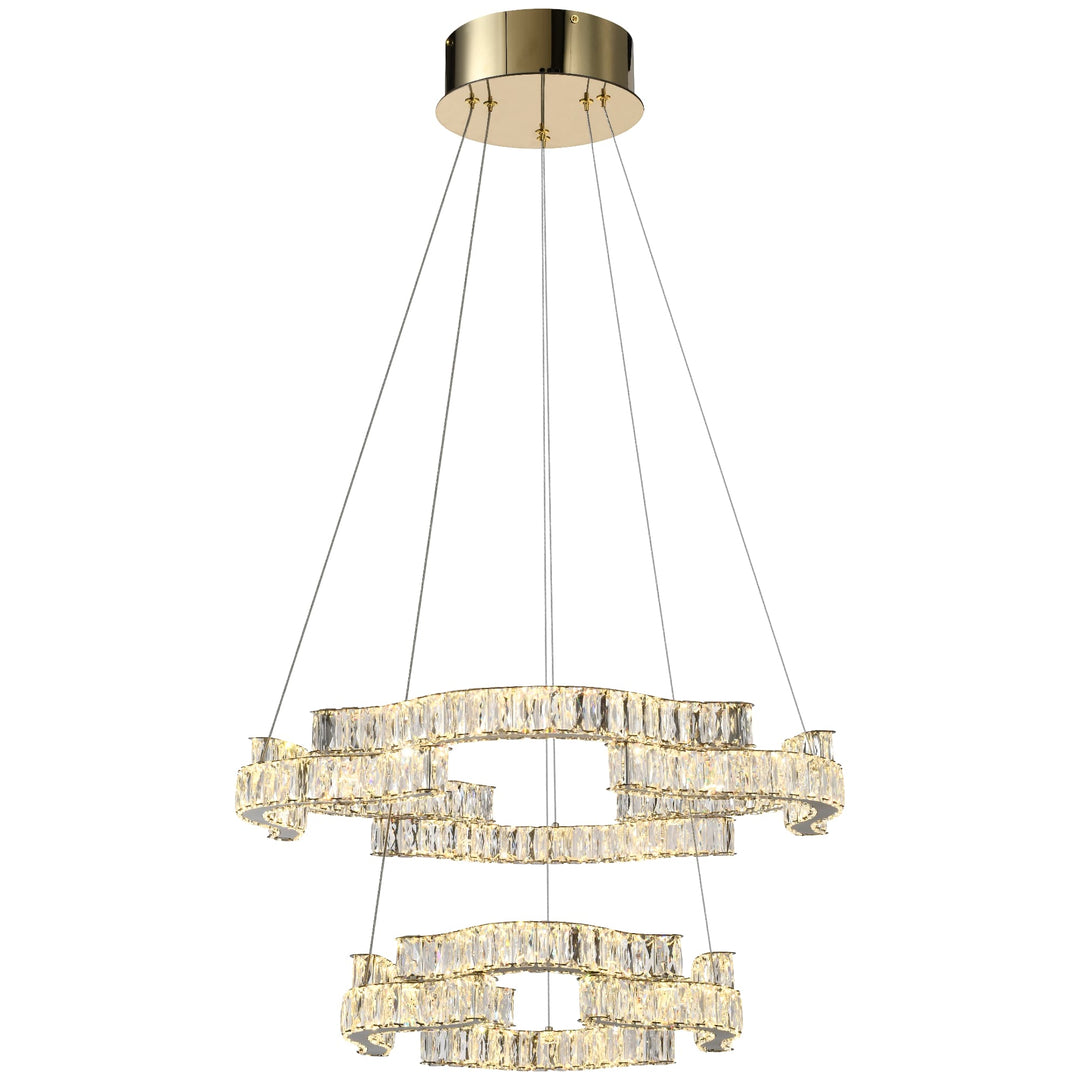 Telbix Jura 2 Tier Pendant Light | Gold