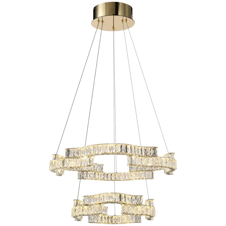 Telbix Jura 2 Tier Pendant Light | Gold