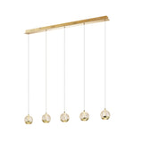 Telbix Segovia 5 Light LED Bar Pendant | Gold