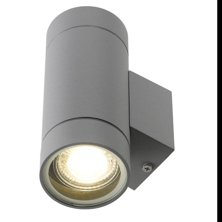 Telbix Kman 12W LED Up/Down Wall Light | Silver
