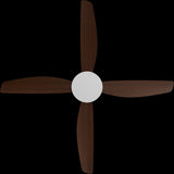 Calibo Vanga 56" DC Smart Ceiling Fan with Remote Control | White and Koa