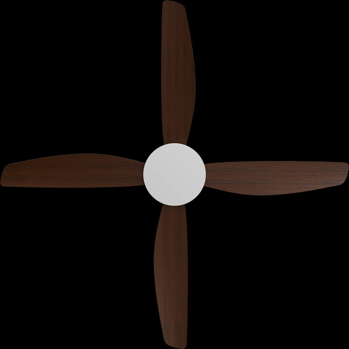 Calibo Vanga 56" DC Smart Ceiling Fan with Remote Control | White and Koa
