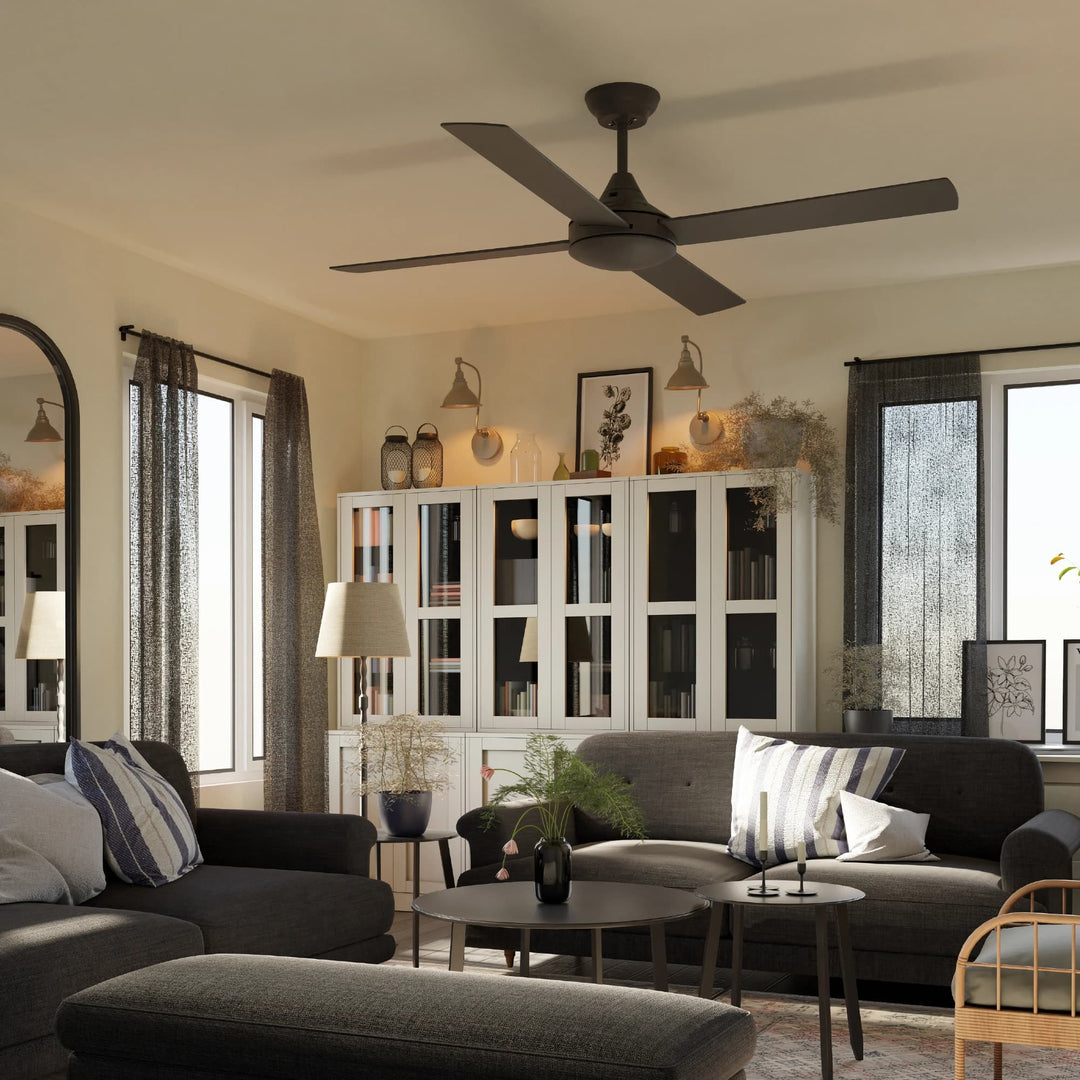 Calibo Heron 52" (1320mm) Indoor/Outdoor AC Ceiling Fan | Black