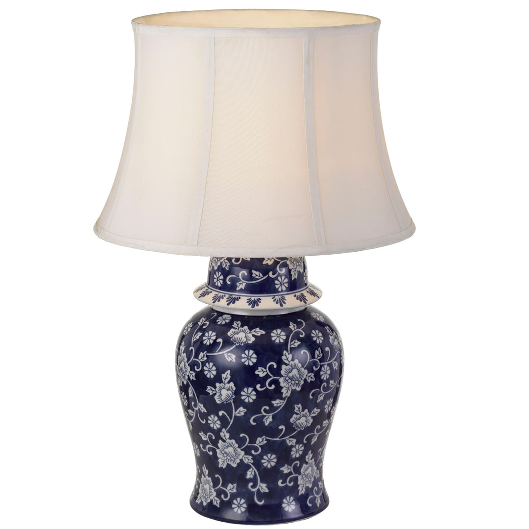 Telbix Iris Table Lamp | Blue and White