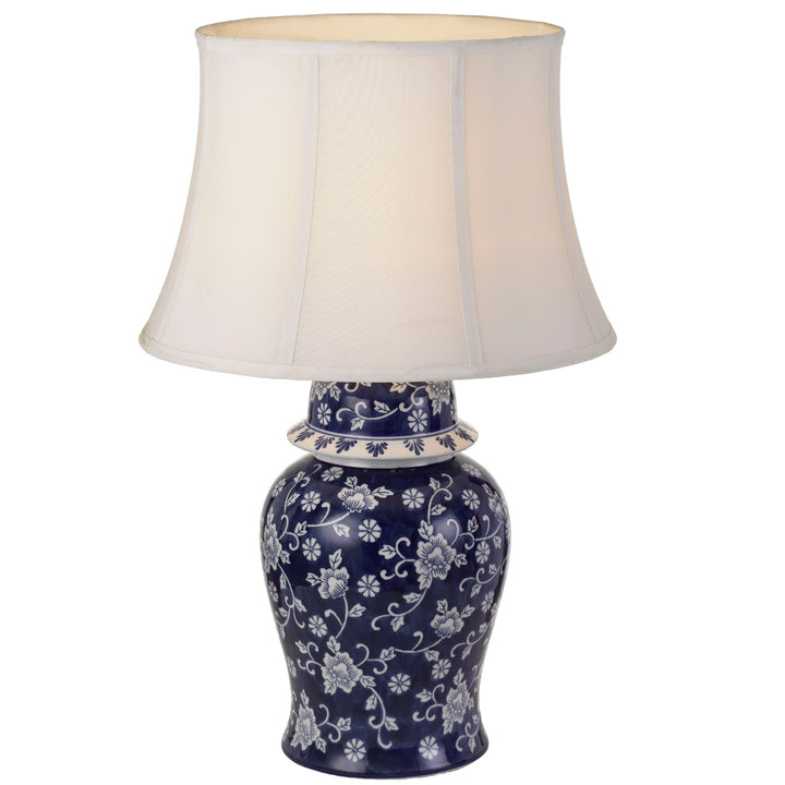Telbix Iris Table Lamp | Blue and White