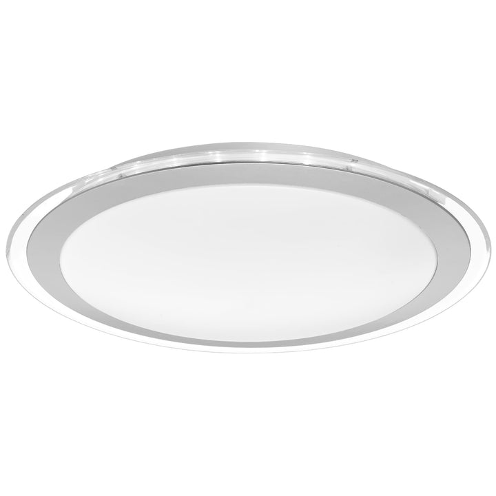 Telbix Astrid Medium Tricolour LED Oyster Light | Silver