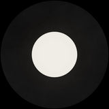 Calibo Crest Opal Glass 120mm Orb Wall Light Round Plate 300mm | Black