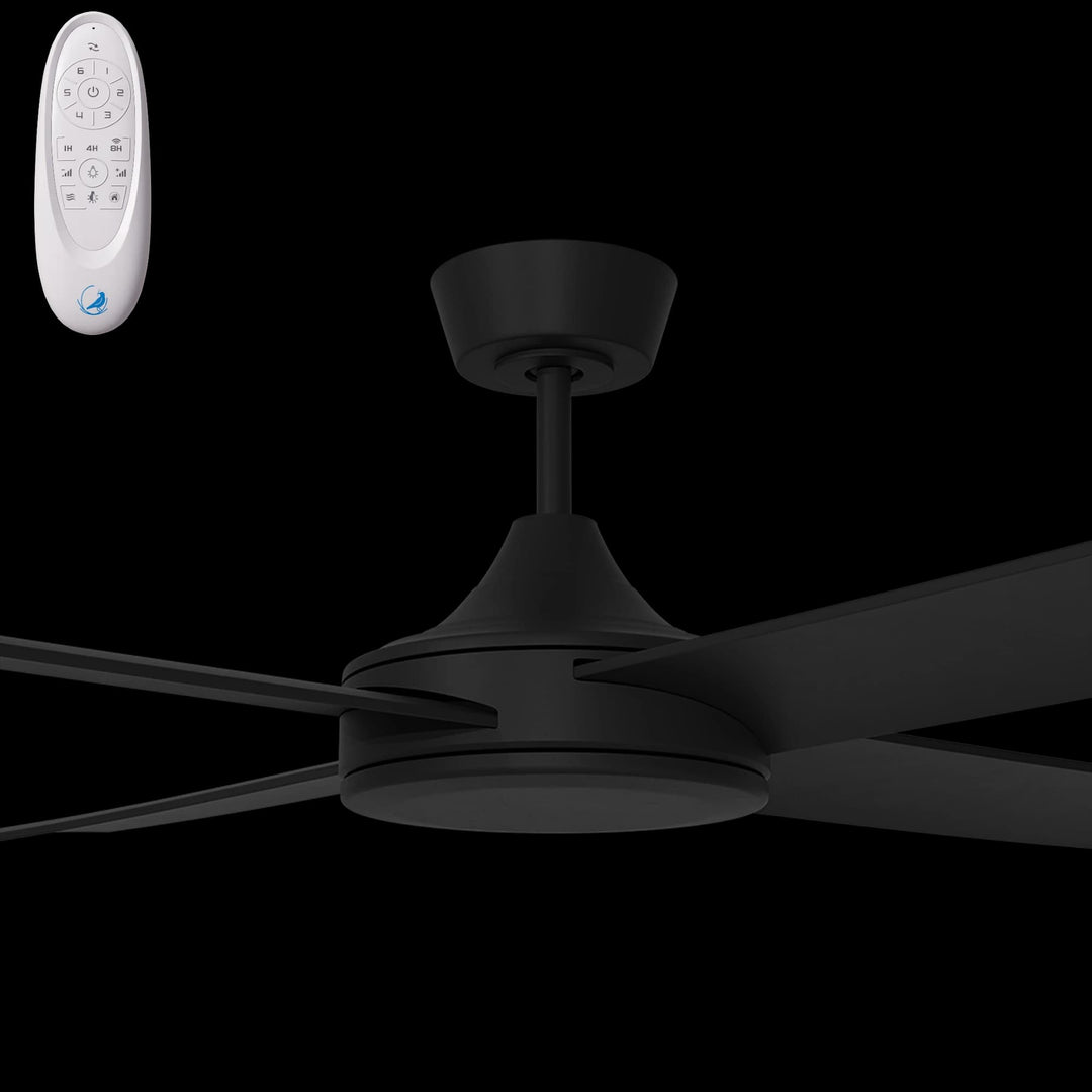 Calibo Breeze Silent 52" (1320mm) ABS Energy Efficient DC Ceiling Fan and Remote | Black