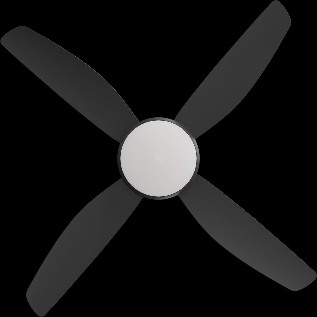 Calibo Vanga 48" DC Smart Ceiling Fan with LED Light and Remote Control | Black