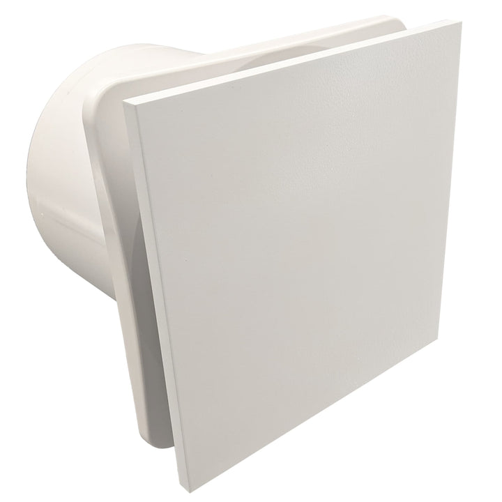 Fanco Dynamic 125 Square Wall/Ceiling Exhaust Fan with Matte Finish | White