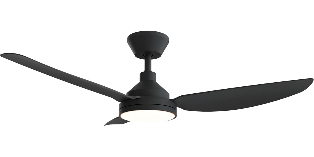 Calibo Sora 52" DC Ceiling Fan with LED Light, Wall Control and Remote | Black
