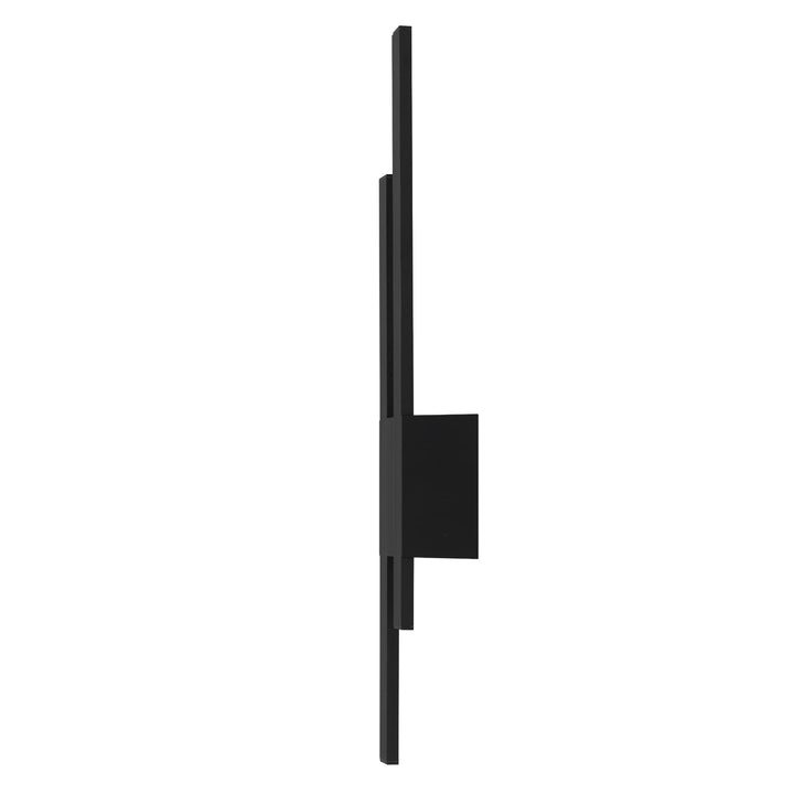 Telbix Masto 2 Light LED Wall Light IP54 | Black