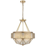 Telbix Overton 6 Light Pendant Light | Brass